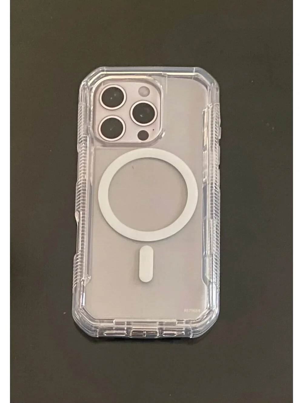 Onn Rugged Phone Case for iPhone 16 Pro Clear
